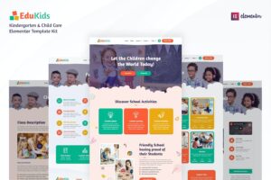 Edukids - Kindergarten & Child Care Elementor Template Kit
