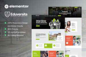 Eduversita - University & College Elementor Template Kit