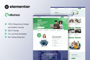 eKursus - Online Course & Education Elementor Template Kit