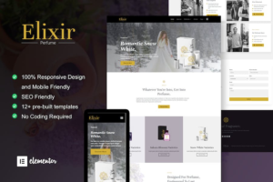 Elixir - Perfume Maker Elementor Template Kit