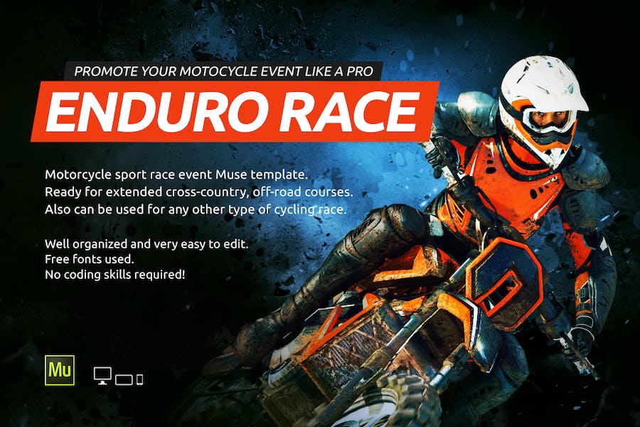 Enduro - Extreme Motorcycle Race Event Website