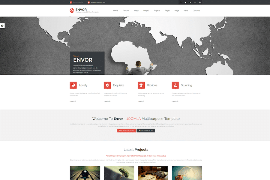 Envor — Fully Multipurpose Joomla Template