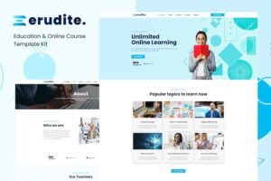 Erudite - Education & Online Course Elementor Template Kit