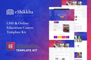 eShikkha - eLearning Elementor Template Kit