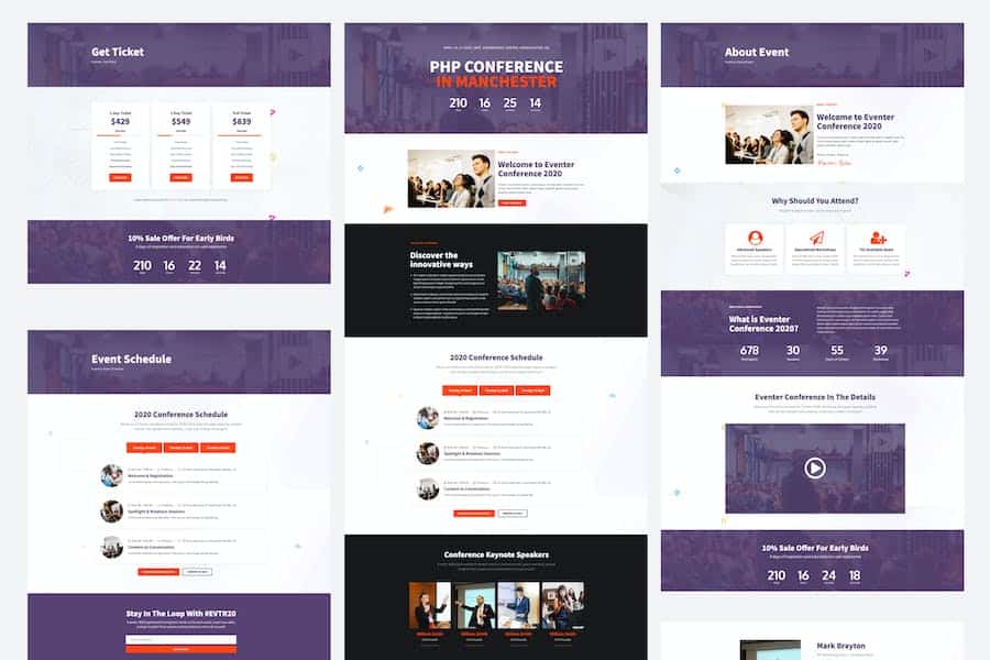 Eventer - Meetup & Conference Elementor Template Kit