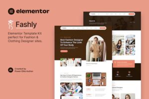 Fashly - Fashion & Clothing Designer Elementor Template Kit