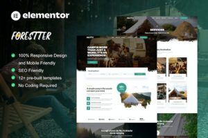 Forestter - Camping & Adventure Elementor Template Kit