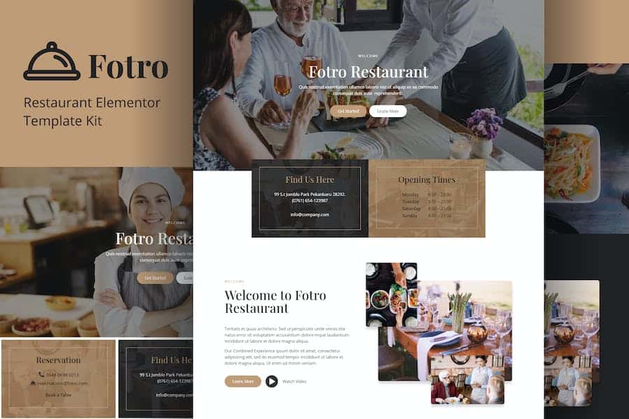 Fotro - Food & Restaurant Elementor Template Kit