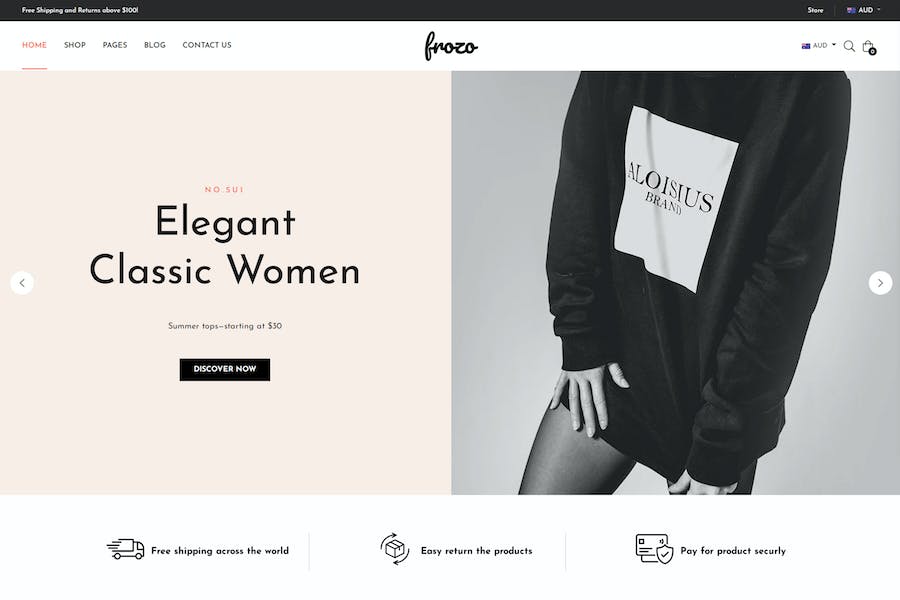 Frozo - Clothing and Fashion Shopify Theme
