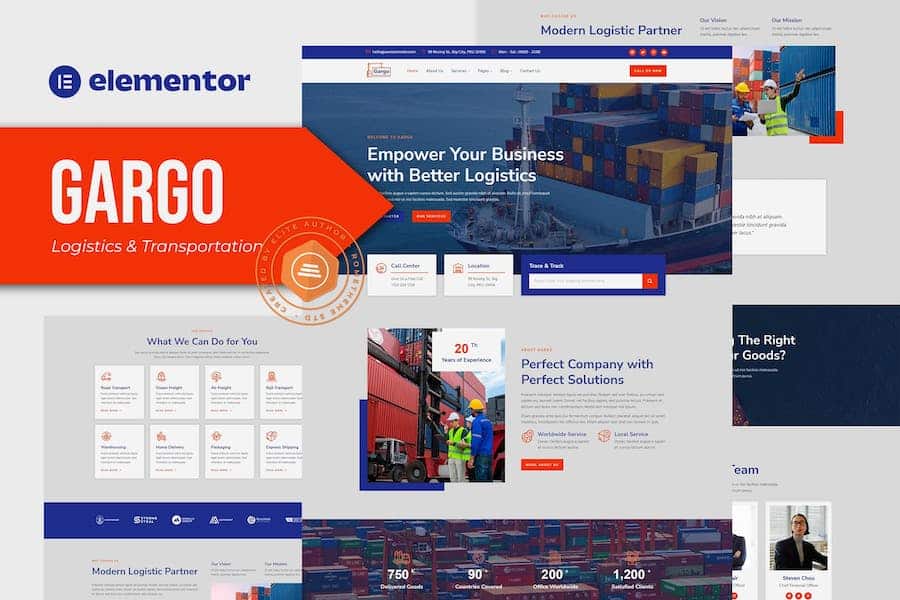 Gargo - Logistics & Transportation Elementor Template Kit