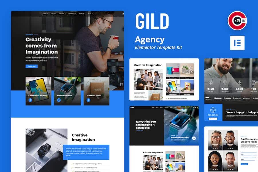 Gild - Agency Elementor Template Kit