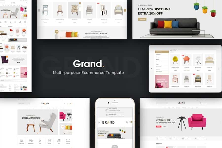 Grand - Responsive Furniture Magento Theme