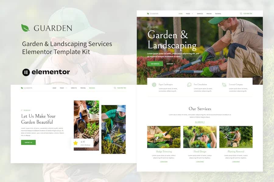 Guarden - Garden & Landscaping Services Elementor Template Kit