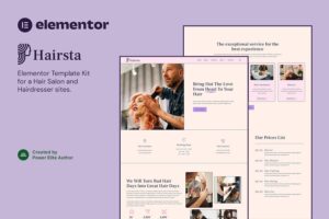 Hairsta - Hair Salon & Hairdresser Elementor Template Kit