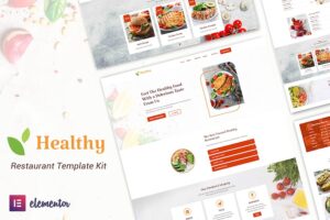 Healthy Restaurant  Elementor Template Kit