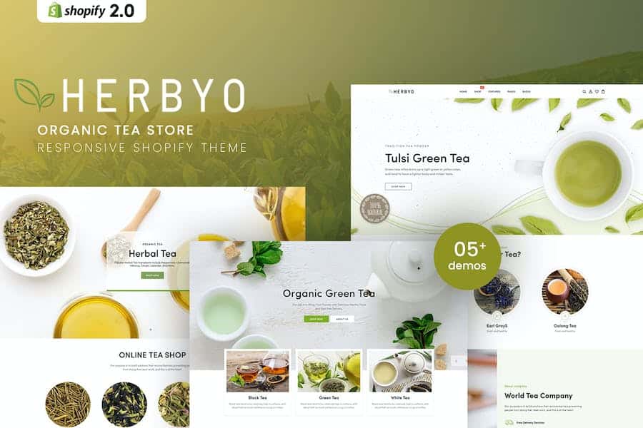 Herbyo - Organic Tea Store Shopify Theme