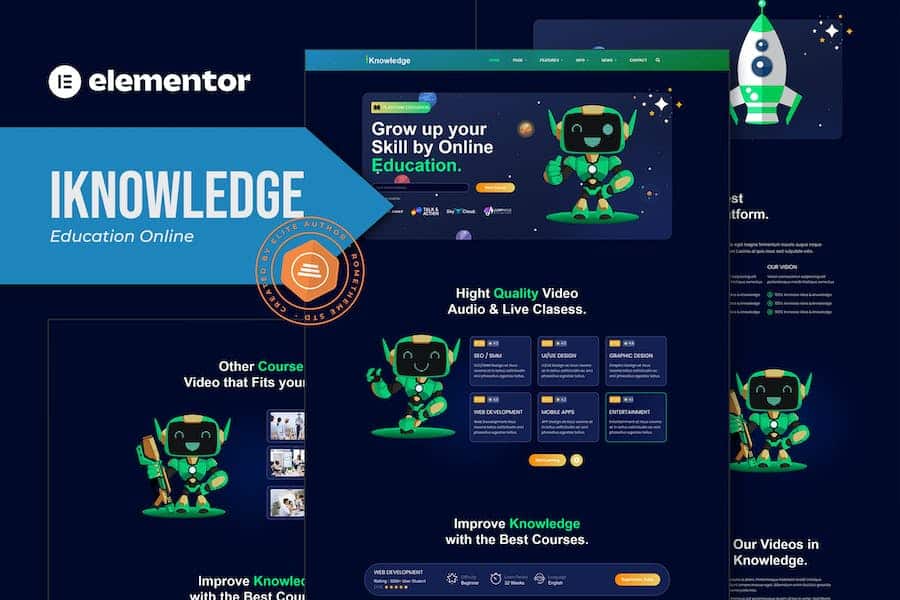 iKnowledge - Education Online & Learning Platform Elementor Template Kit