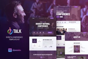 iTalk - Event & Conference Elementor Template Kit