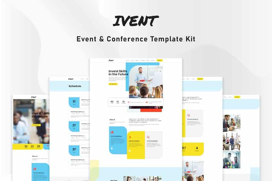 Ivent - Event & Conference Elementor Template Kit