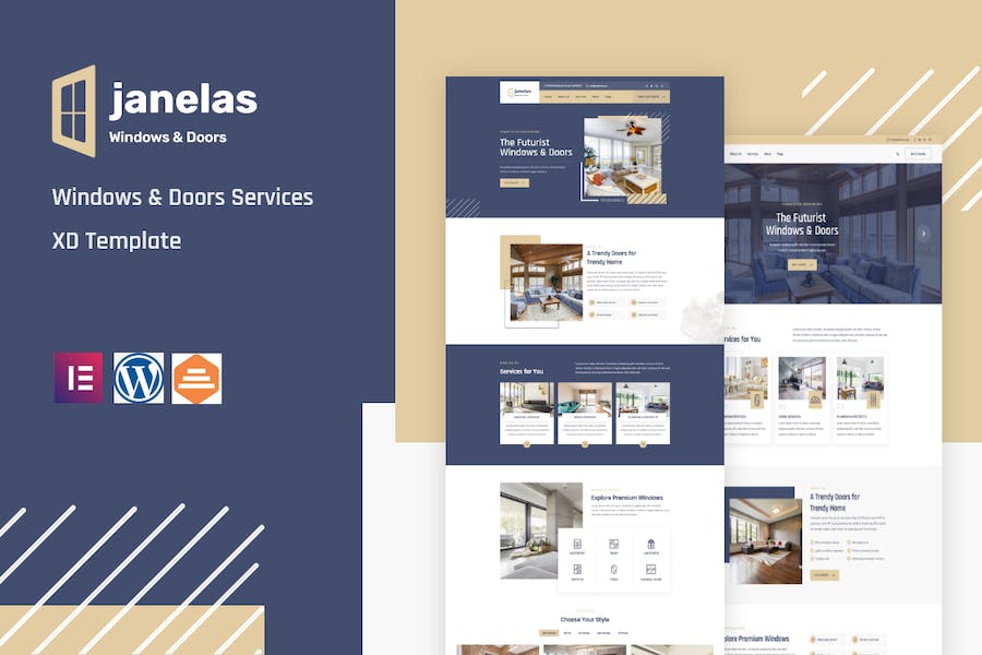 Janelas - Windows & Doors Services Elementor Template Kit