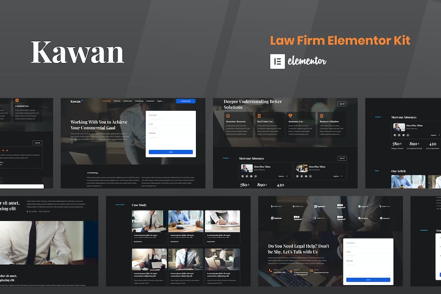 Kawan - Law Firm Elementor Template Kit