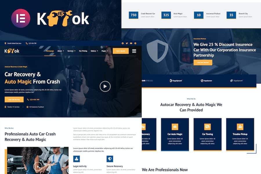 Ketok - Auto Detailing & Repair Business Elementor Pro Template Kit