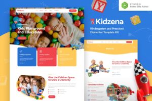 Kidzena - Kindergarten & Preschool Elementor Template Kit