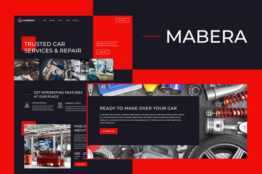 Mabera - Car Service & Repair Elementor Template Kit