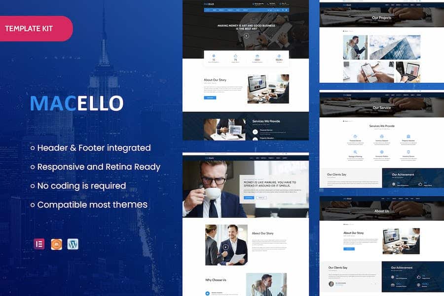 Macello - Business Consulting & Accounting  Elementor Template Kit