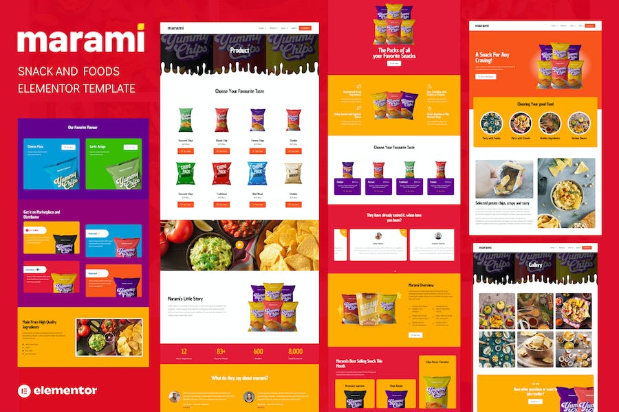 Marami - Snack Brand & Bakery Template Kit