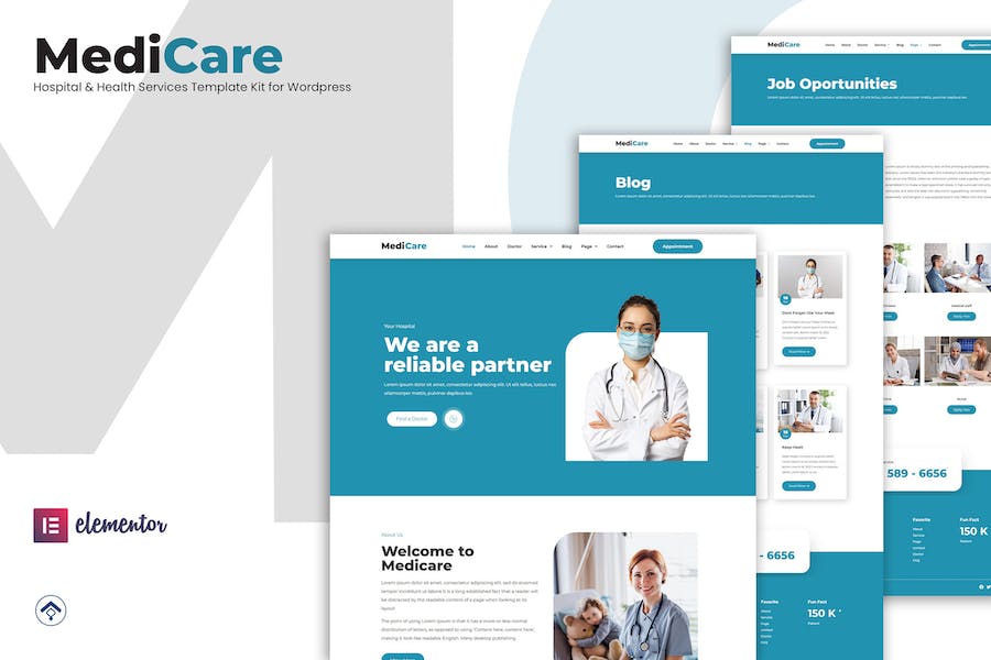 MediCare - Hospital & Health Service Elementor Template Kit