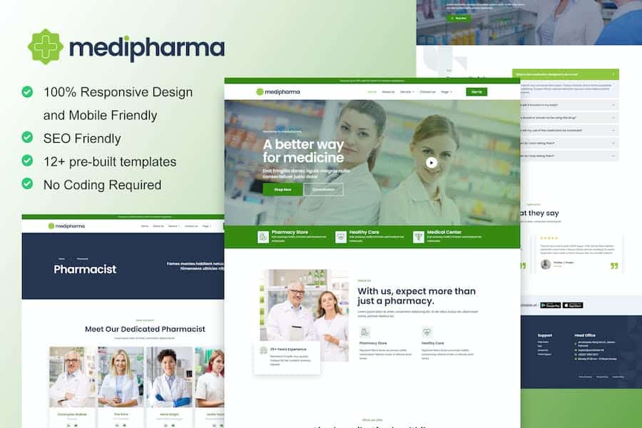 MediPharma - Pharmacy & Medical Elementor Template Kit