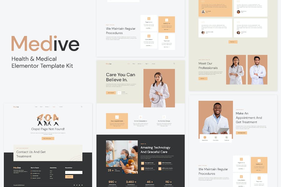 Medive - Health & Medical Elementor Template Kit