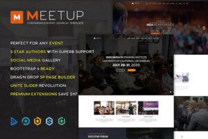 Meetup Conference Event Joomla 4 Template