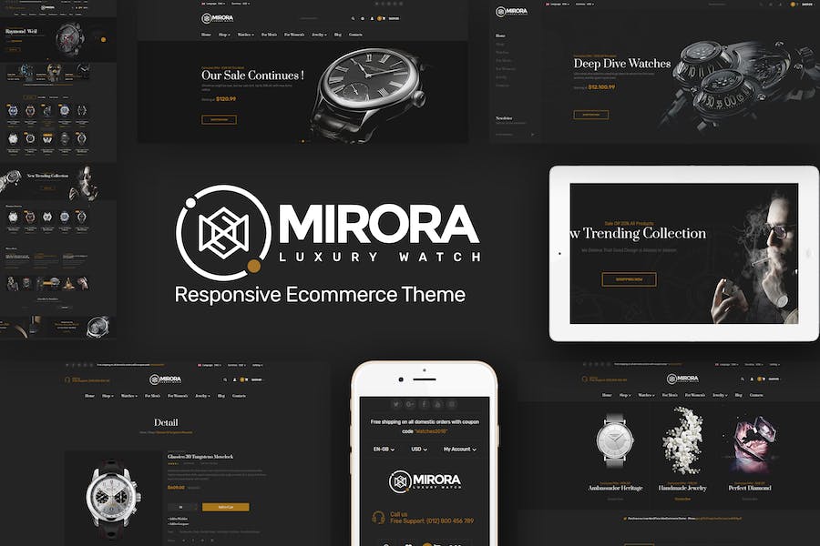 Mirora - Watch & Luxury Store PrestaShop Theme