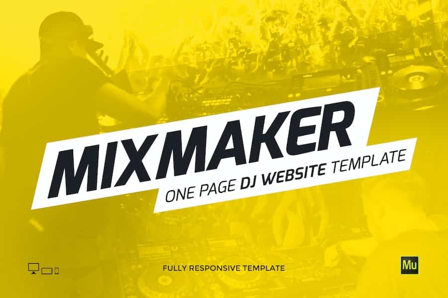 MixMaker - DJ / Producer Website Template