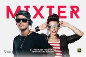 Mixter - DJ / Producer Personal site template