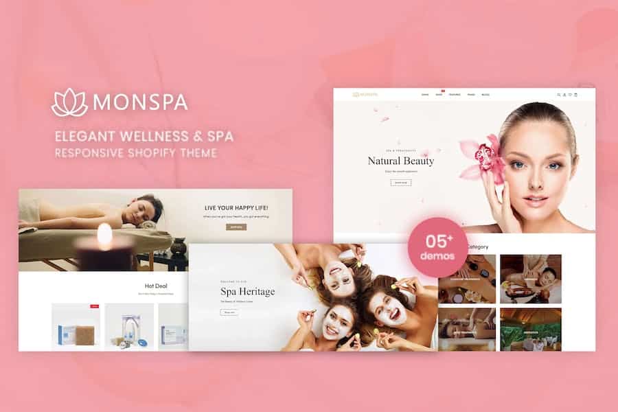 Monspa - Elegant Wellness & Spa Shopify Theme