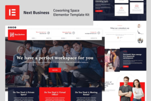 Next Business - Coworking Space Elementor Template Kit