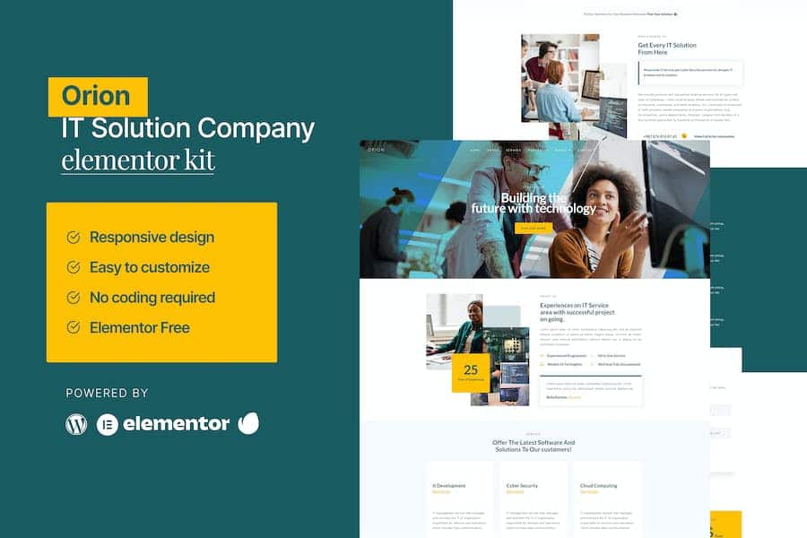 Orion - IT Solution & Service Elementor Template Kit