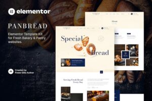 Panbread - Fresh Bakery & Pastry Elementor Template Kit