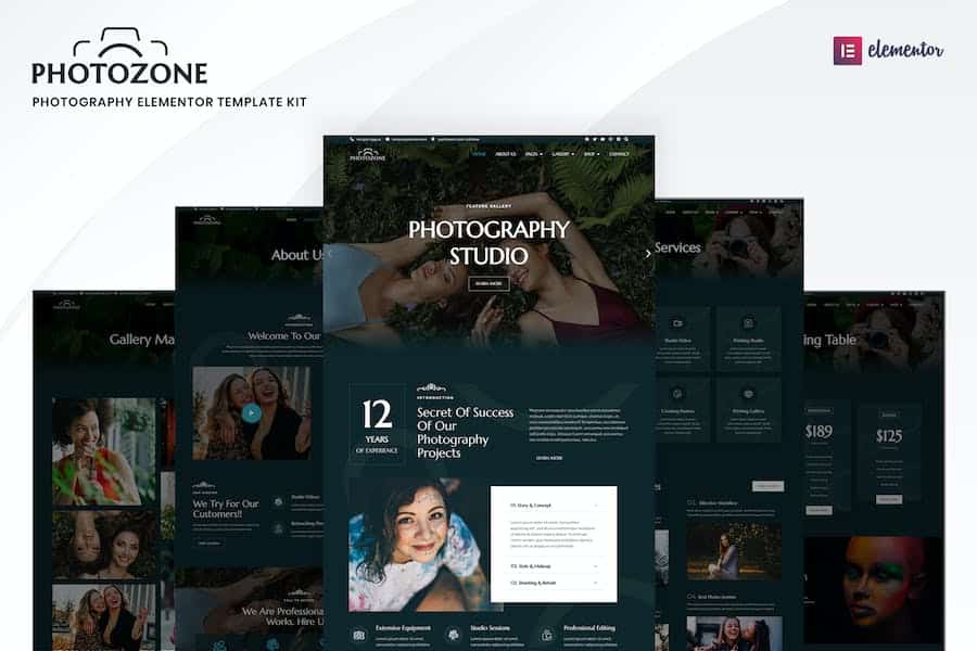 Photozone - Photography Elementor Template Kit
