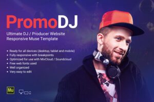 PromoDJ - DJ / Producer Personal Site template