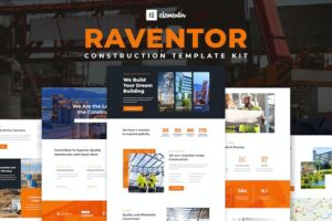 Raventor - Construction & Architecture Elementor Template Kit