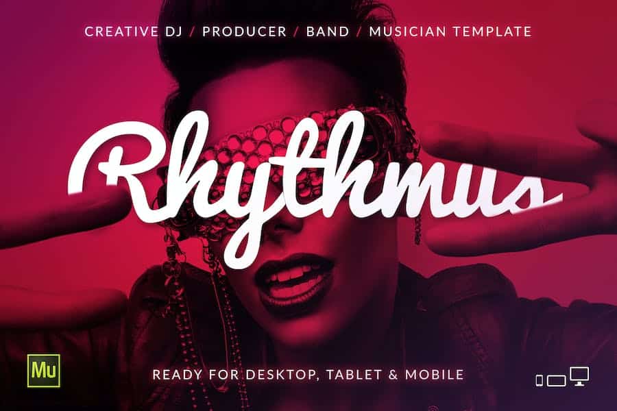 Rhythmus - DJ / Producer Music Site Template