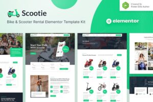 Scootie - Bike & Scooter Rental Elementor Template Kit