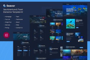 Seavor - Sea Adventure & Travel Elementor Template Kit