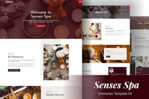 Senses - Beauty Spa Salon Elementor Template Kit
