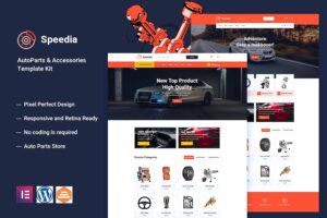 Speedia - AutoParts & Accessories Elementor Template Kit