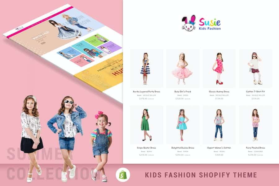 Susie - Kids Fashion Sectioned Shopify Theme